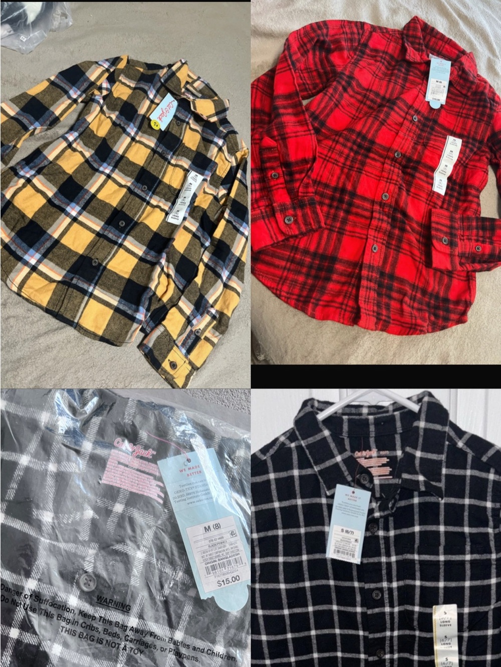3 button shirts in size 8 boy